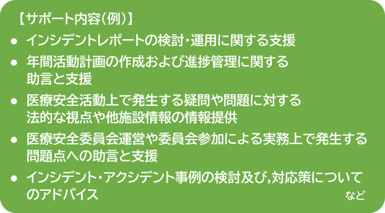 サポート内容の例